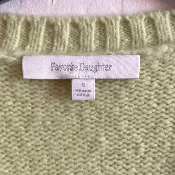 Favorite Daughter The William V-Neck Wool & Cashmere Blend Sweater S - Picture 5 of 9